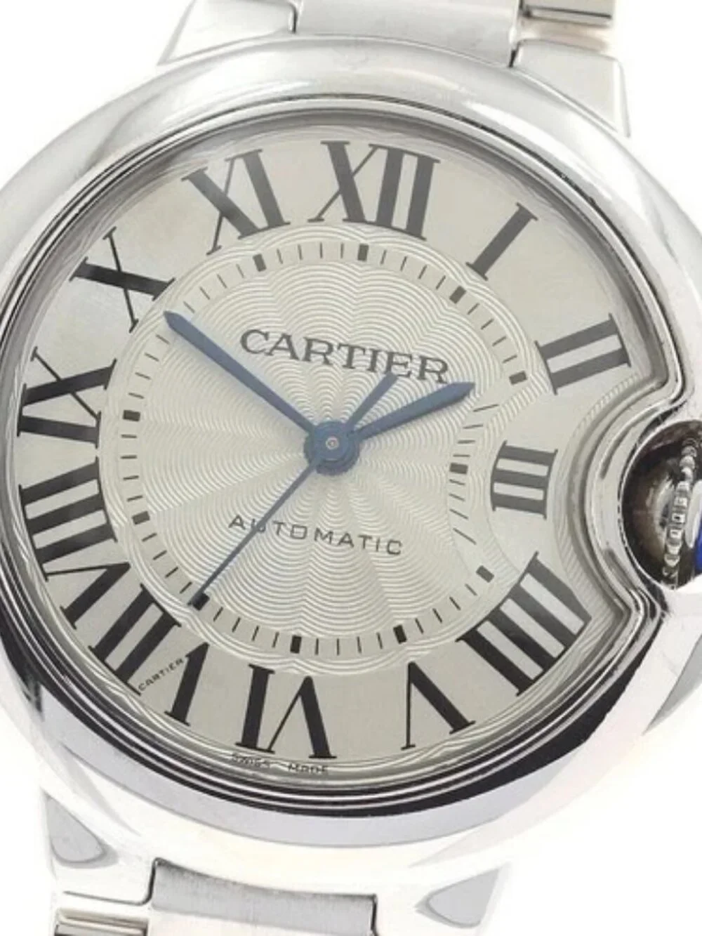 CARTIER Baron Blue MM W6920071 Silver Dial Automatic Boy's Watch_952356
